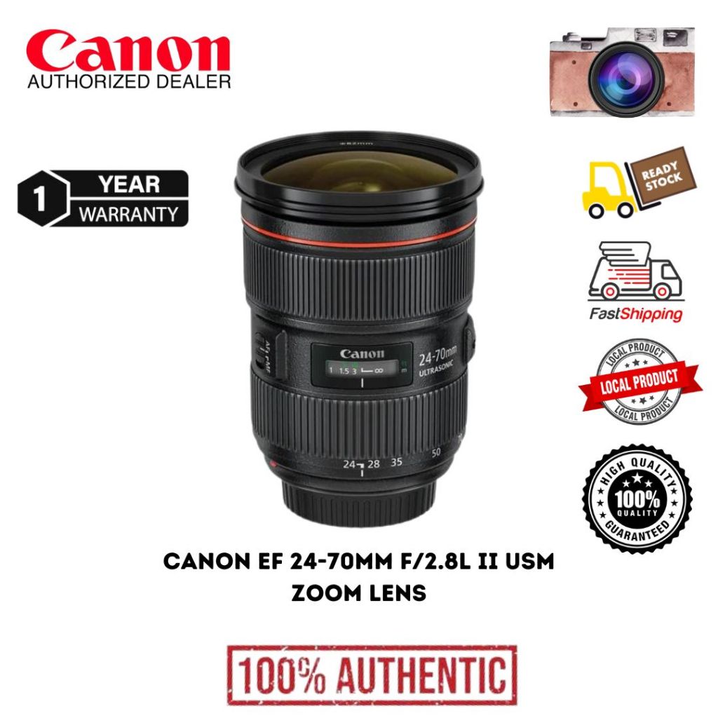 Canon EF 24-70mm f/2.8L II USM Standard Zoom Lens (1 Year Warranty )