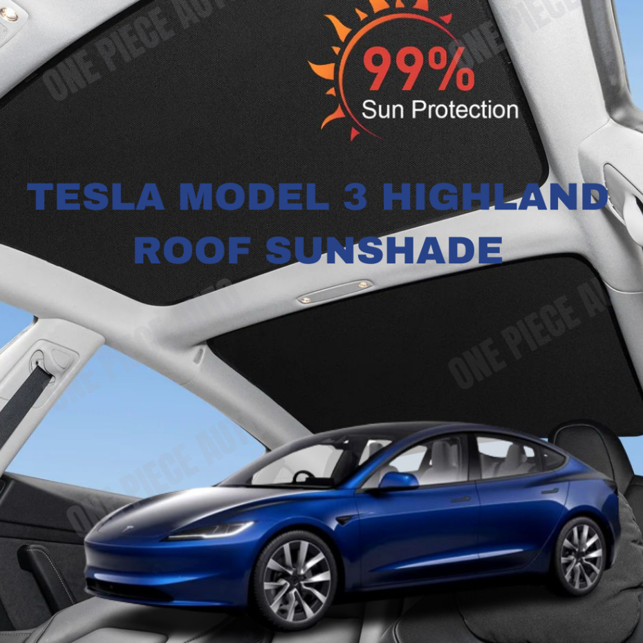 TESLA NEW MODEL 3 HIGHLAND SUNROOF SUNSHADE ACCESSORIES