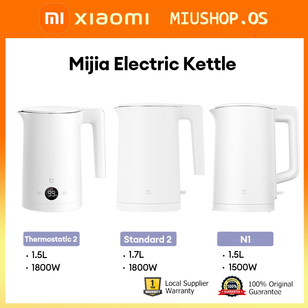 Xiaomi Mijia Electric Kettle 2/N1 Fast Hot Boiling Stainless Steel Electric Water Kettle Intelligent Temperature Control