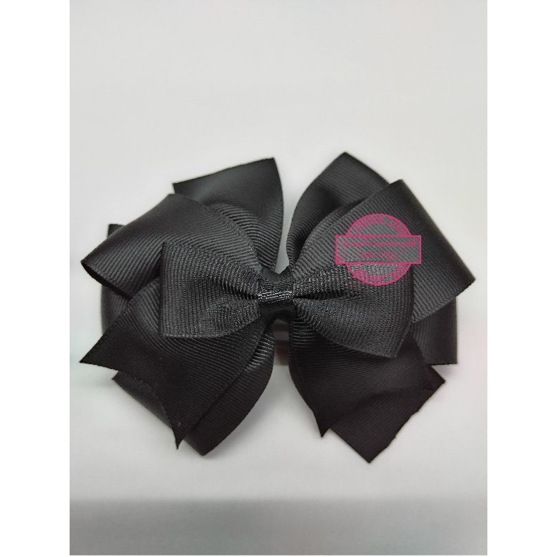 Vivian"s handmade black 10cm hair clip with or without hair net