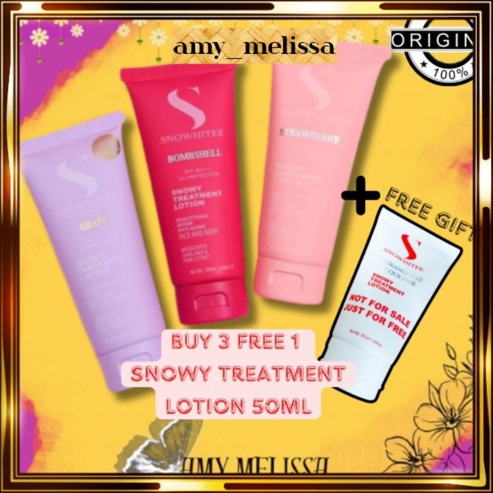 Losyen SNOWY SNOWHITEE LOTION TREATMENT SUSU UNTA /INSTANT/BODY viral termurah original hq