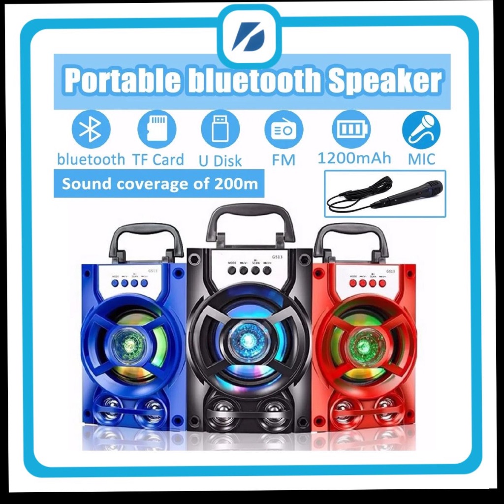 AOJAX Karaoke Bluetooth Portable 4inch Speaker, support Memory card , Pendrive,  FM