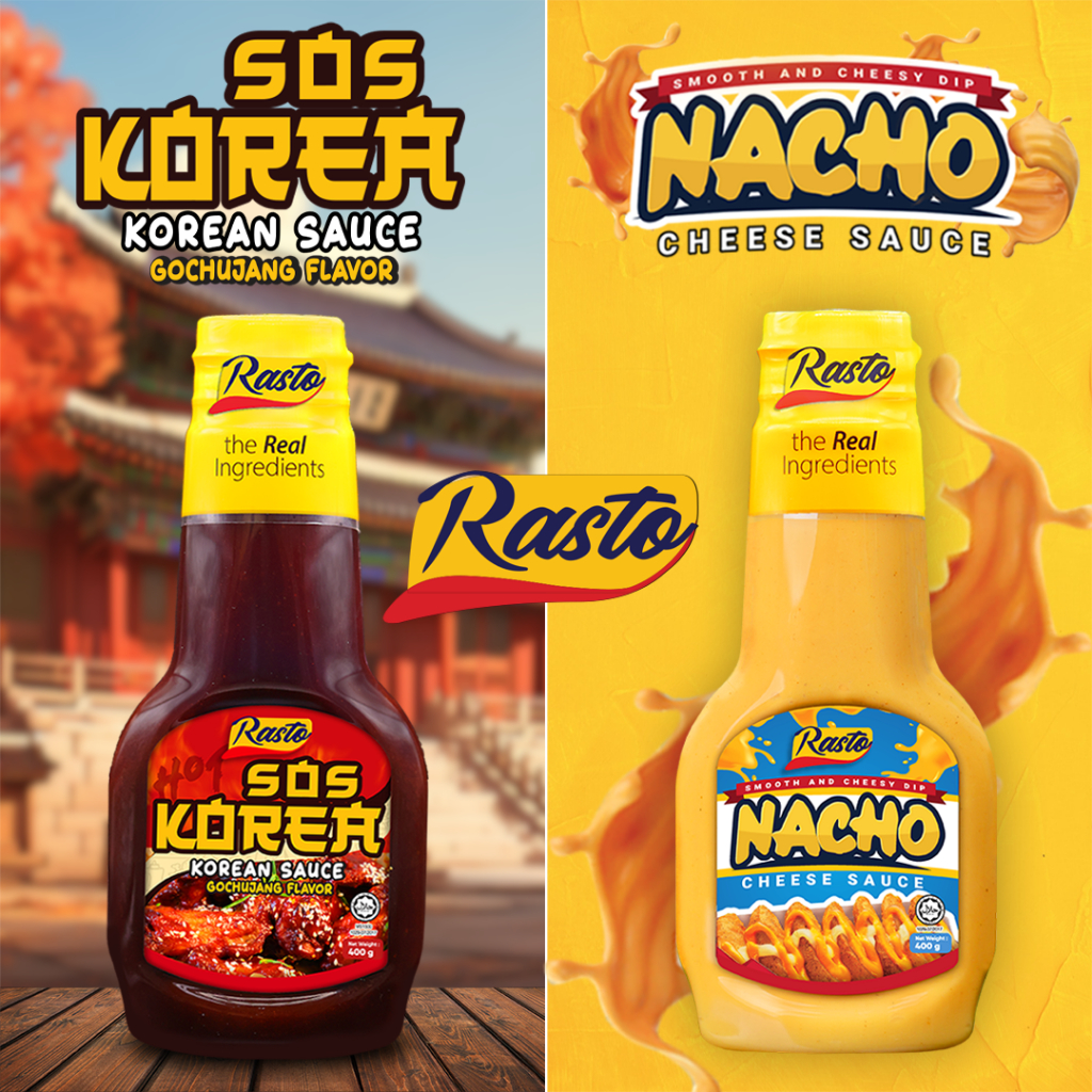 PROMO/VIRAL NEW 400GM Cheese Sauce/Powder/ KOREAN SAUCE SPICY/SOS KOREA -JIMAT SOS/SERBUK CHEESE NACHOS (RASA KFC PADU)