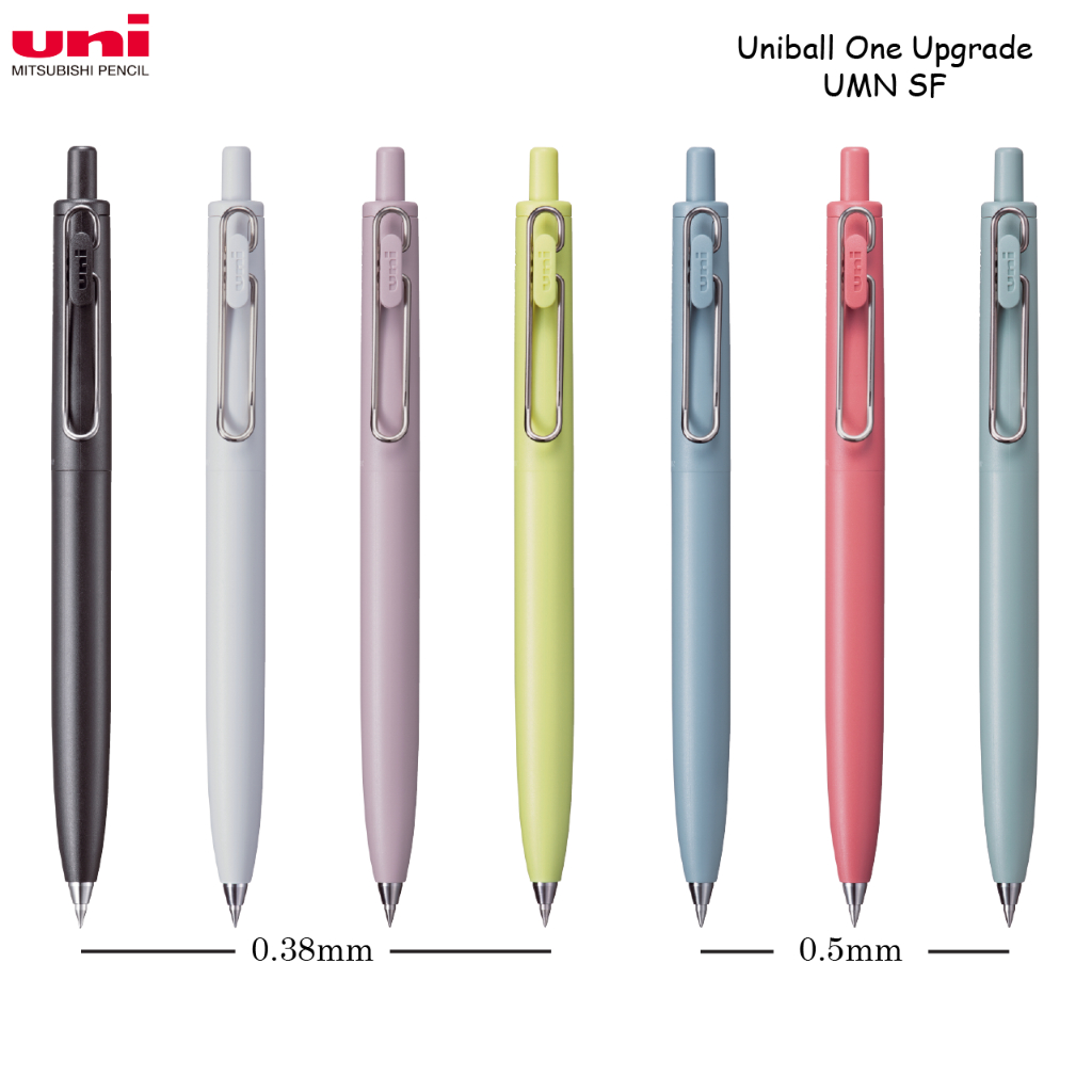 Uni-ball One F (Upgrade) Gel Ink Pen 0.38mm/0.5mm Black Ink UMN-SF