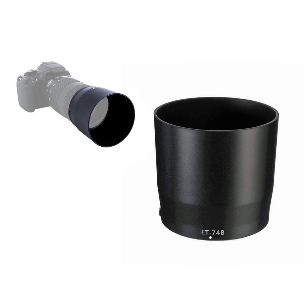 Lens Hood ET-74B Bayonet Mount Sun Shade for Canon EF 70-300mm f/4-5.6 IS II USM RF 100-400mm F5.6-8 IS USM Lens