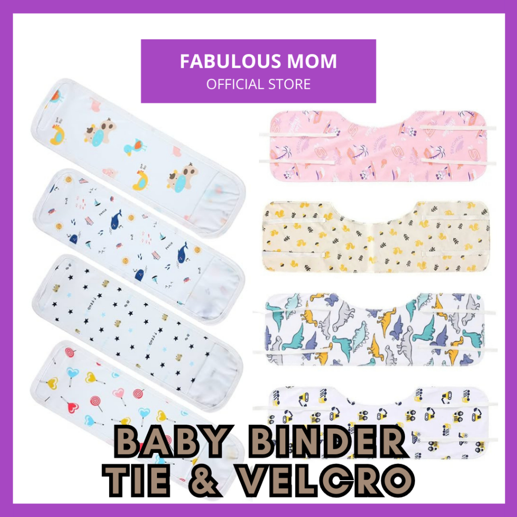 [FABULOUS MOM] Baby Tummy Binder Cotton Newborn Belly Wrap Infant Bengkung Bayi Velcro Tape Tie