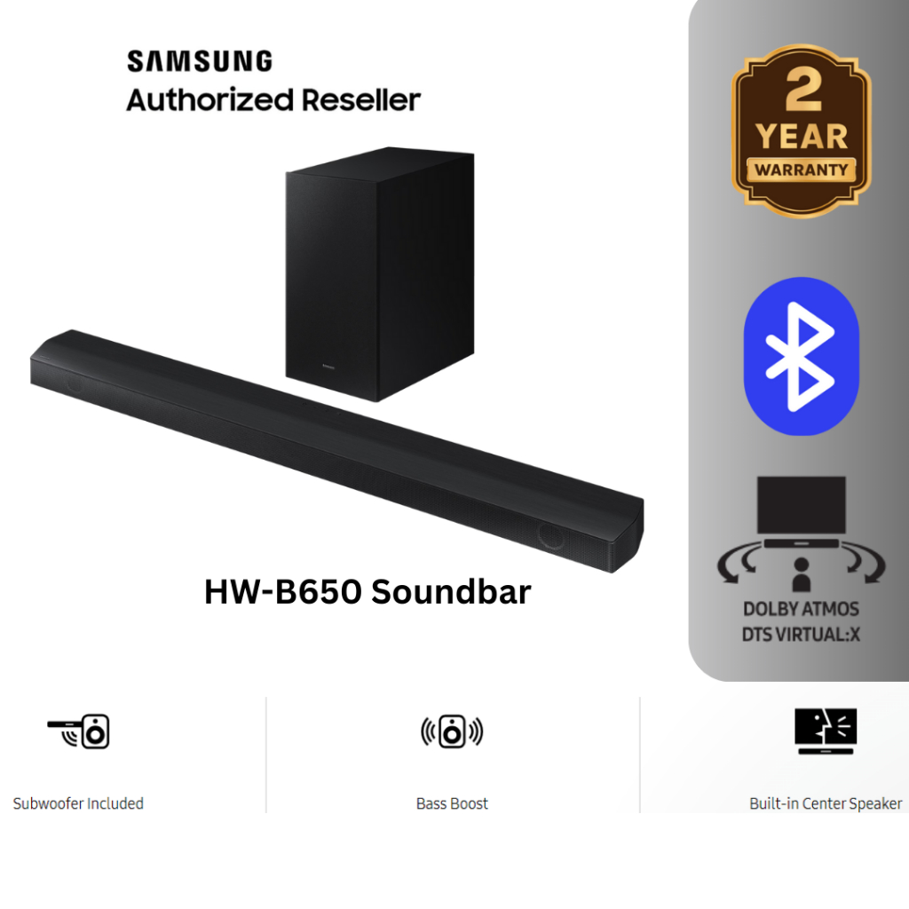 Samsung HW-B650 3.1 Ch B-Series Soundbar | HW-B650/XM Sound Bar Bunyi Speaker Home Audio Home Theater Systems 音箱