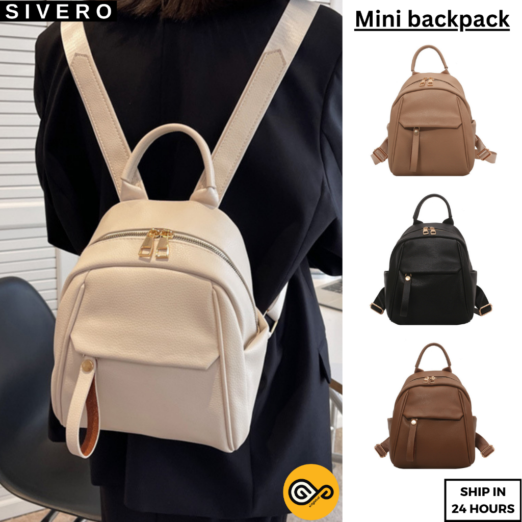 Women Backpack Beg Tangan Wanita Women Bag Bagpack PU Bag Leather Bag Handbag Perempuan Shoulder Bag Mini Backpack