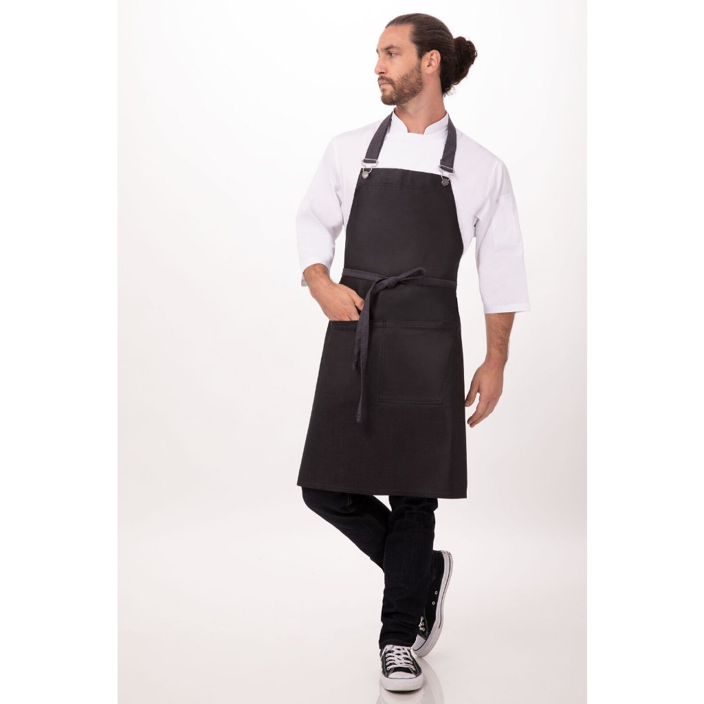 ORIGINAL Chef Works Boulder Bib Apron - ABWT051