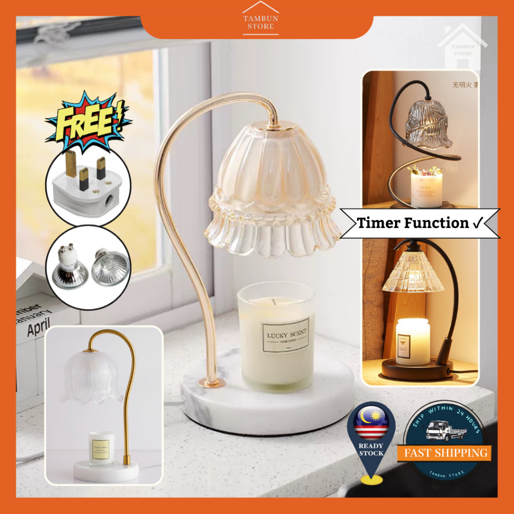 [French] Scented Candle Warmer Lamp Dimmable Light Adjustable Electric Candle Burner Fragrance Lampu Pemanas Lilin 融蜡灯