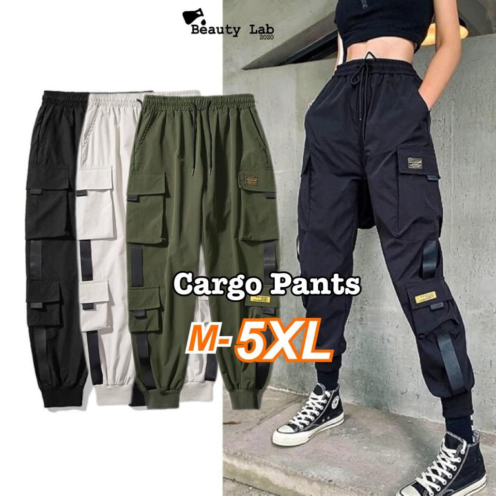 Seluar Perempuan Cargo Pants Long Pants Women Seluar Panjang Wanita Streetwear Pants Korean Style Seluar Cargo Perempuan