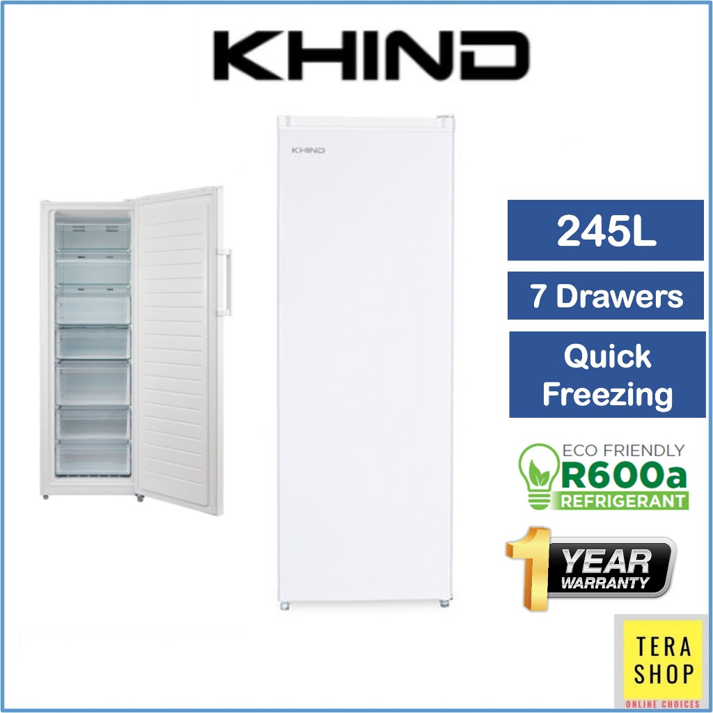 Khind UF225 245L / Mistral 250L Upright Freezer Peti Sejuk Beku