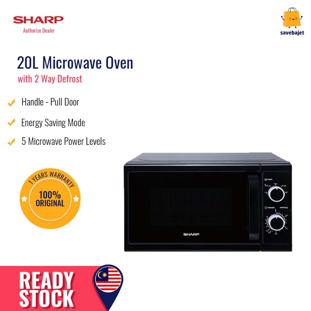 Sharp Basic Microwave Oven (20L) R211MBK