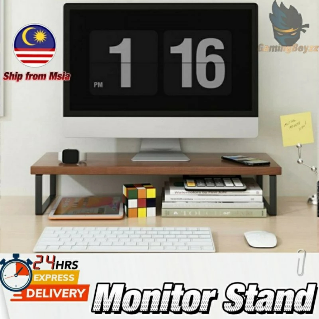 Monitor Stand Ergonomic Stand Monitor Riser Monitor Shelf Computer Table Top Eye Level Elevated Rack Keyboard Storage