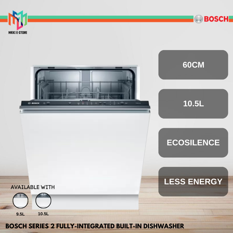 Bosch SMV6ZCX42E Serie Fully-integrated Built-in Dishwasher 60cm EcoSilence Drive SMV25BX03R Pencuci Pinggan