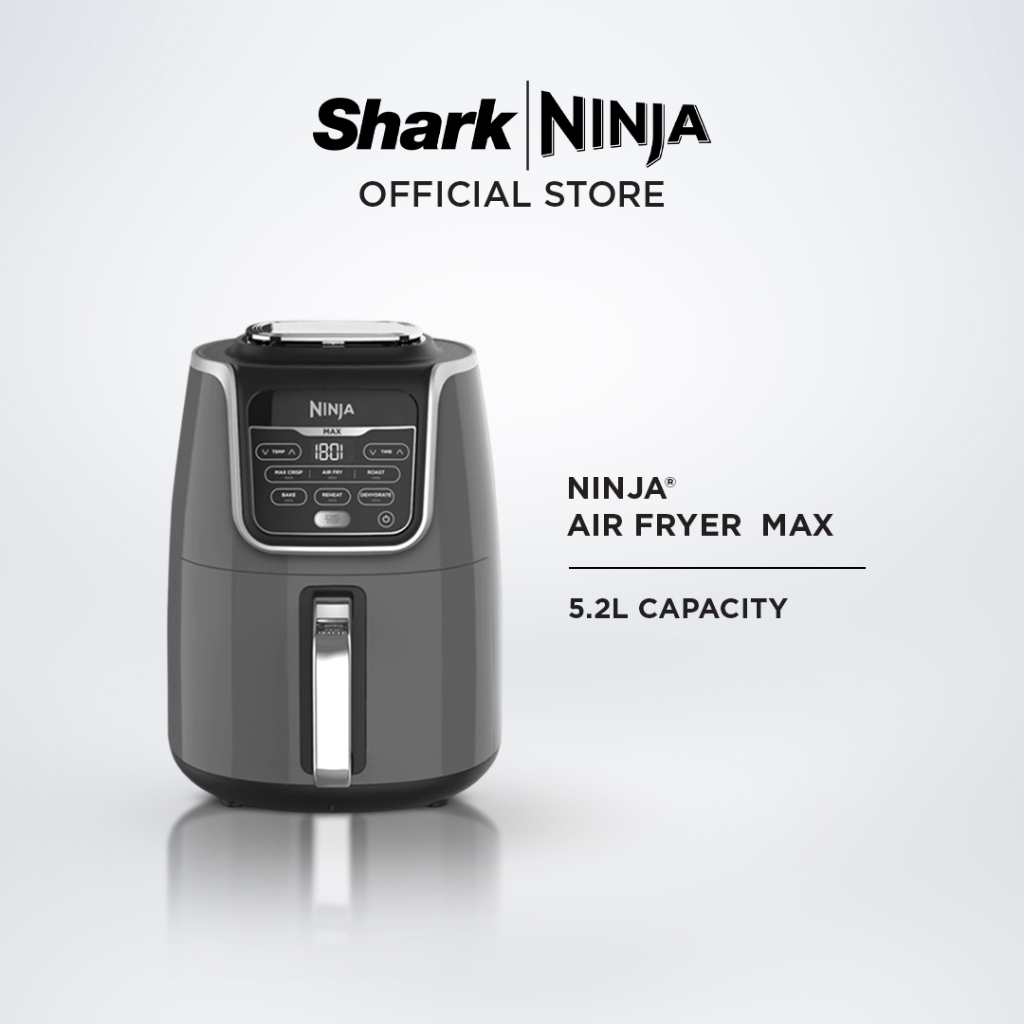 Ninja Air Fryer Max 5.2L, Digital Airfryer, Cooks, Crisps, Roasts, Bakes, Reheats and Dehydrates - Ninja AF160