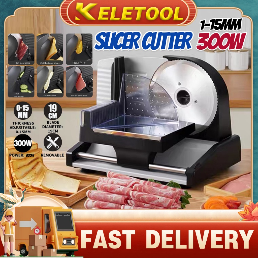 Meat Cutter 300W Meat Grinder Electric Lamb Beef Slicer Meat Cutting Machine Mutton Rolls Cutter 切肉机牛羊肉切片机