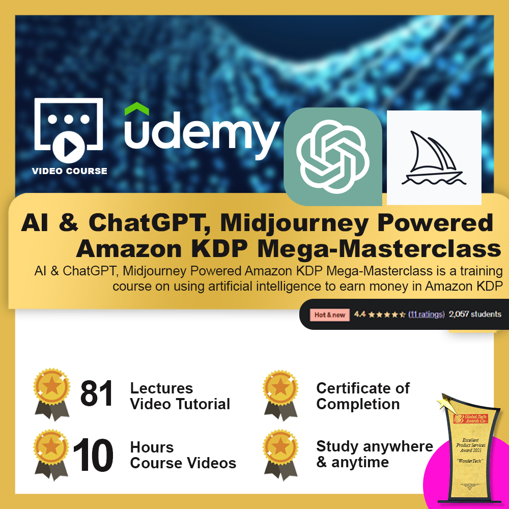 [Video Course] AI & ChatGPT, Midjourney Powered Amazon KDP Mega-Masterclass