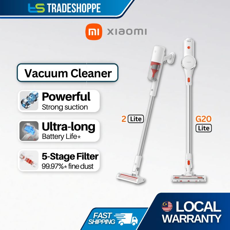 Xiaomi Vacuum Cleaner G20 Lite / 2 Lite Cordless Dust Tank Wireless Broom Stick | Long Battery Life