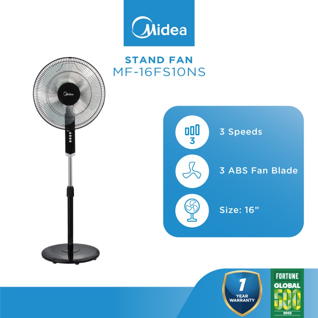 Midea MF-16FS10NS 3 Speed Choices 16 Inch Stand Fan / Fan