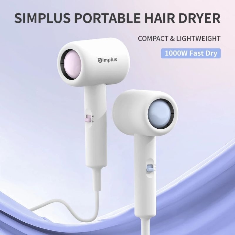 Simplus Ionic Hair Dryer 1000W / Khind HD1400/ Philips 1000W HP8103/03 Foldable Hair Dryer