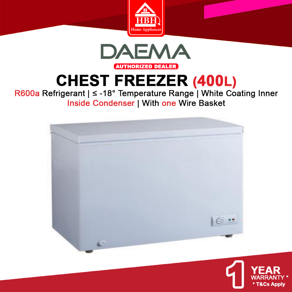 Daema DFZ-400K 400L R600a Inside Condenser Chest Freezer DFZ400K 400K