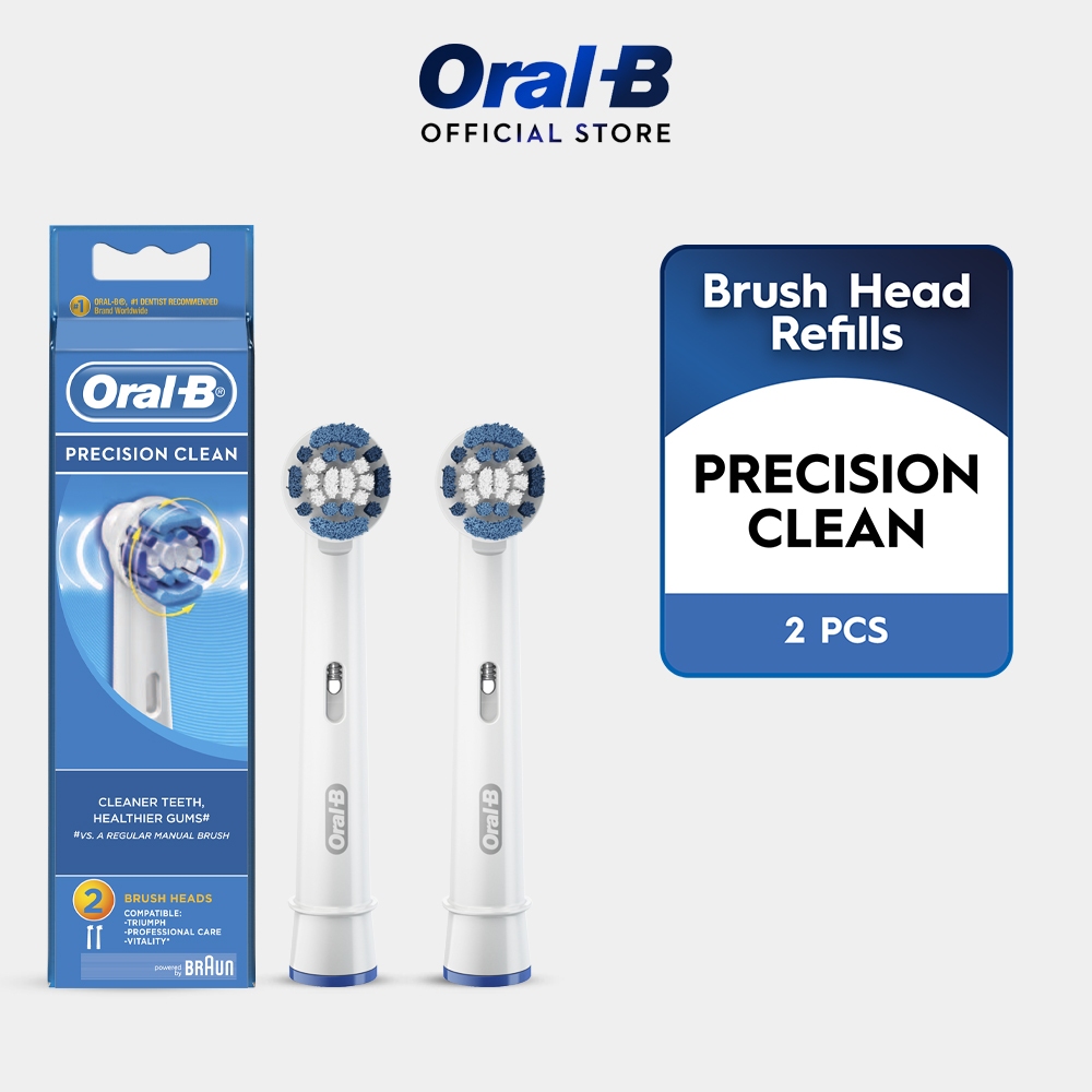 Oral-B Precision Clean Replacement Electric Toothbrush Heads (2's)