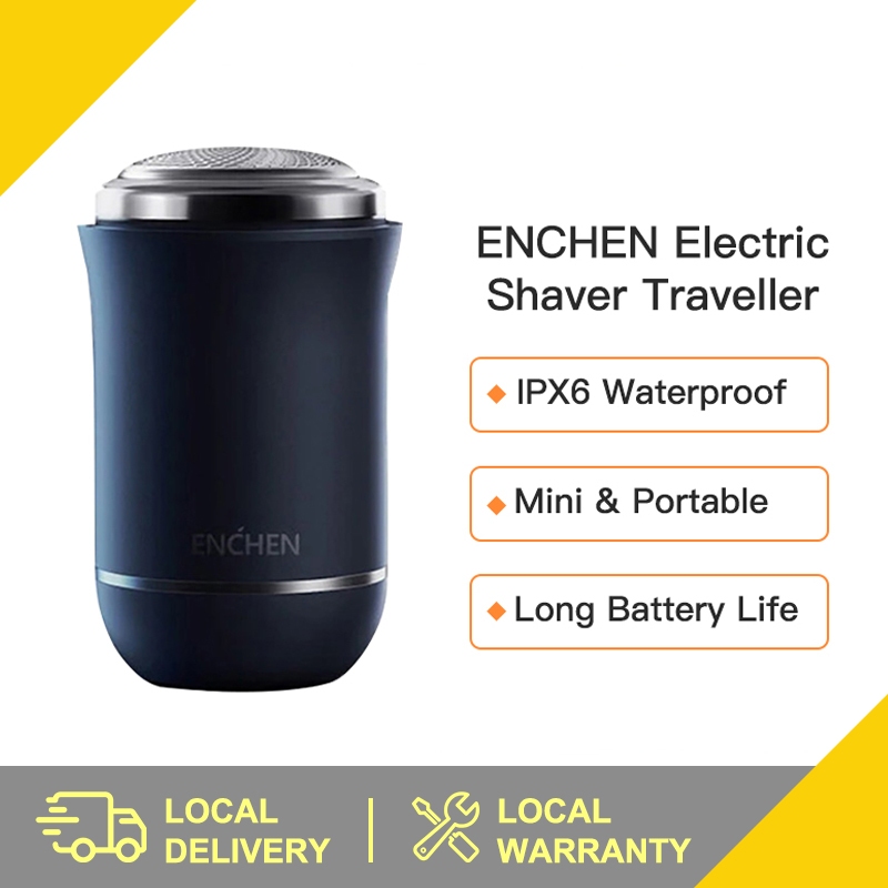 Enchen Men Mini Electric Shaver Traveller Portable Trimmer Shaver Type-C Rechargeable IPX6 Waterproof