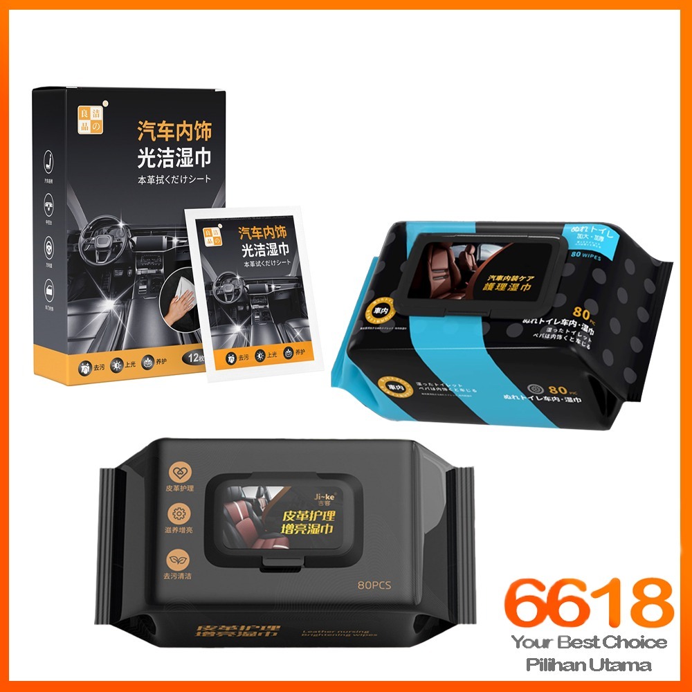 Penyelenggaraan Pembersihan Kulit Carseat Kereta Tempat Duduk Kereta Beg Dompet Sofa Kasut 80 Helai