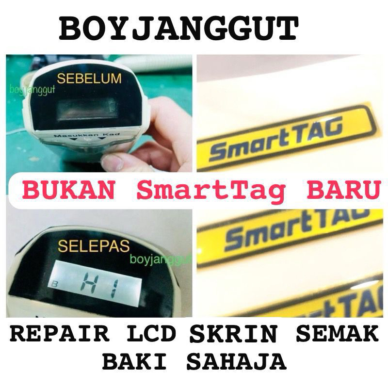 SMARTTAG (Polarize) (Barang, tools & toturial cara nak pasang) FREE LOGO