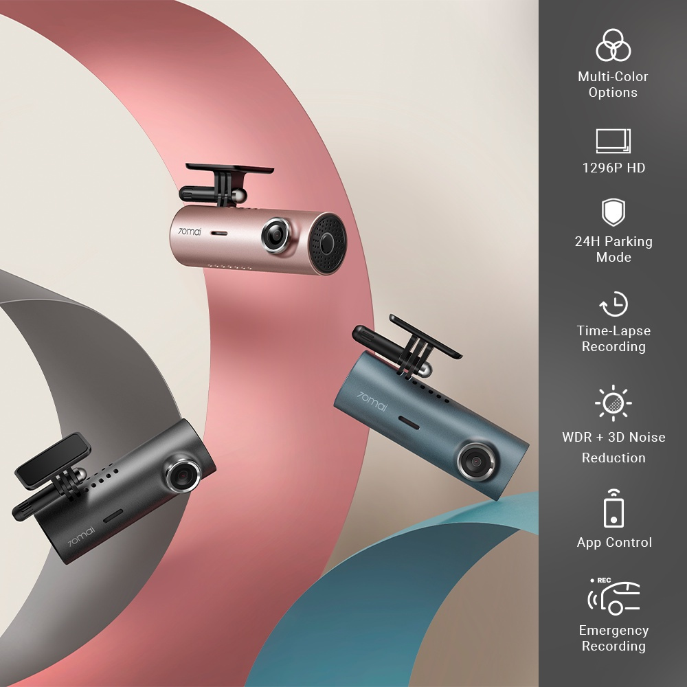 Myycar x 70mai M300 Car Recorder WDR App Control Dash Cam 1296P