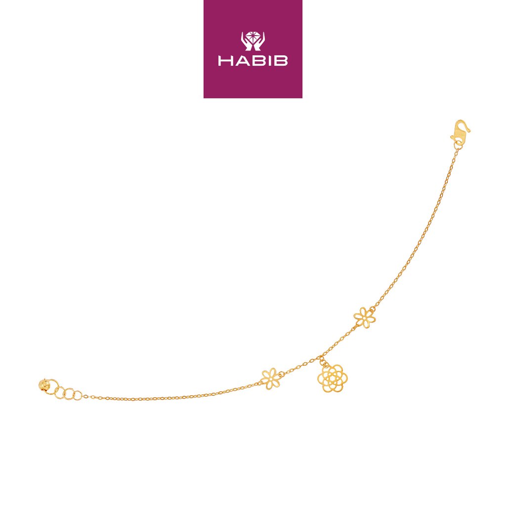 HABIB 916/22K Yellow Gold Bracelet (Flower) AXW100723