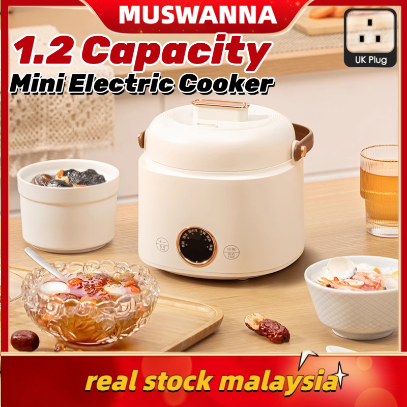 NEW✨ Mini Electric Cooker Multi-function Cooking Steaming Electric Hot Pot Non-Stick Coating Ricer Cooker All-in-one Pot