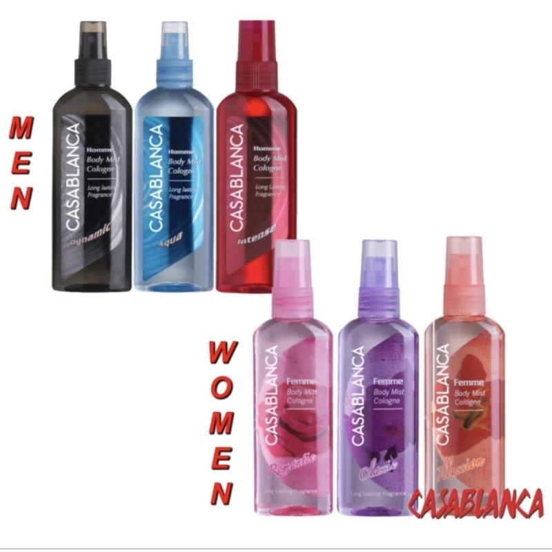Casablanca Body Mist Cologne 100ml