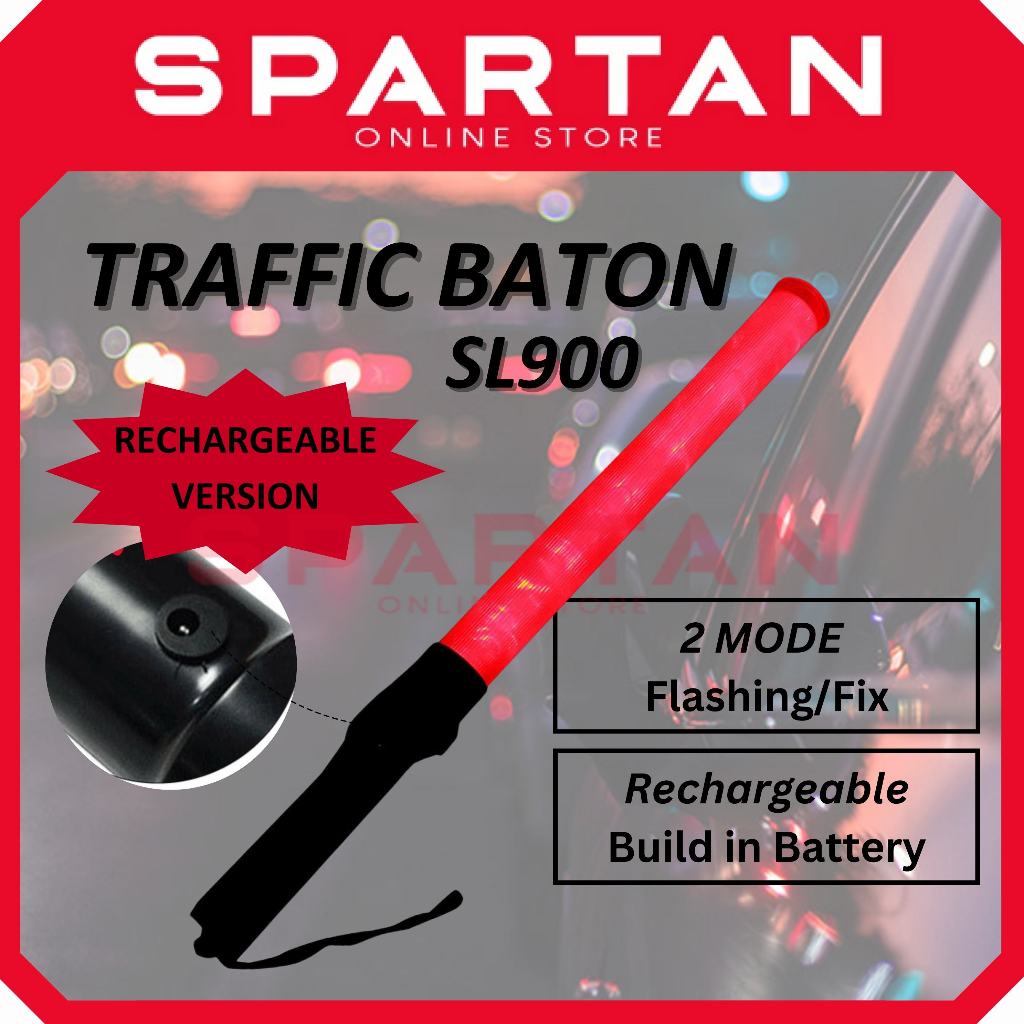 SL900 Baton Light Traffic Rescue Signal Road Control Warning Flashing RED GREEN LED light Construction Site Camping