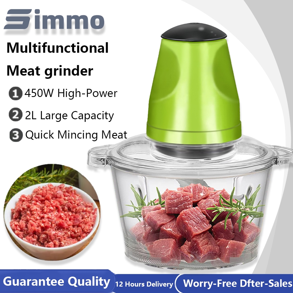 SIMMO Chopper Blender food processor 2L Capacity 450W Power Multifunction Blender Electric Blender 搅拌机