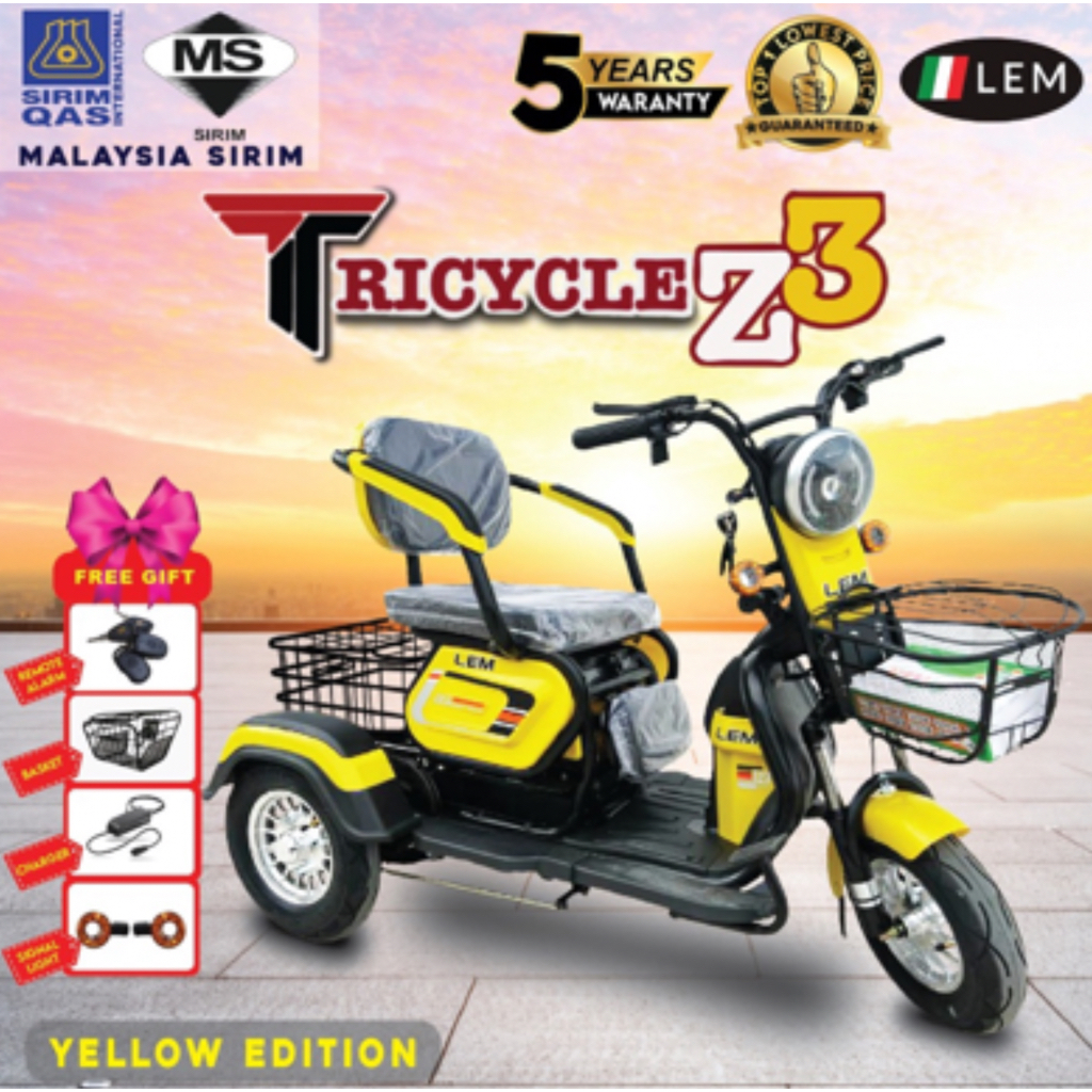 *LEM* tricycle 3 seats 1300w 1700W electric scooter 3 wheels brand new bigger seats and stora...