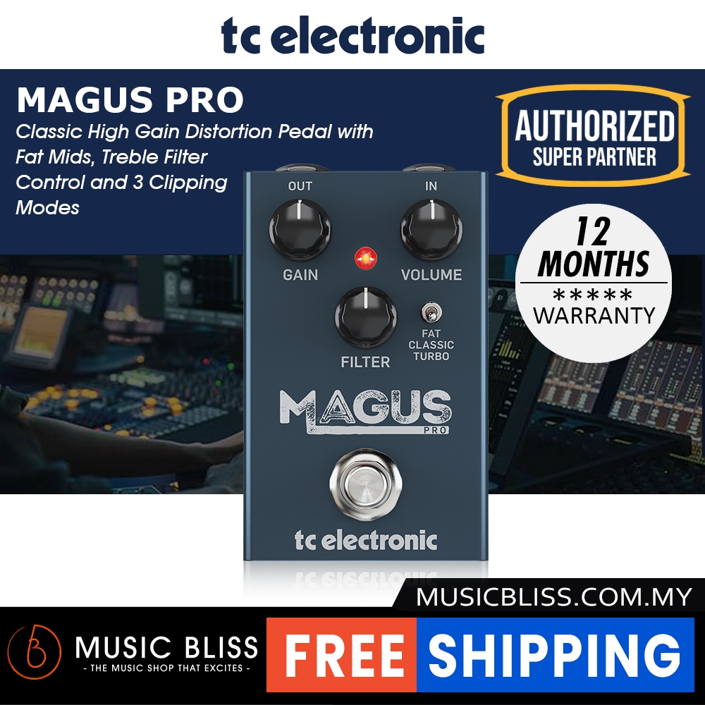 TC Electronic Magus Pro High Gain Distortion Pedal