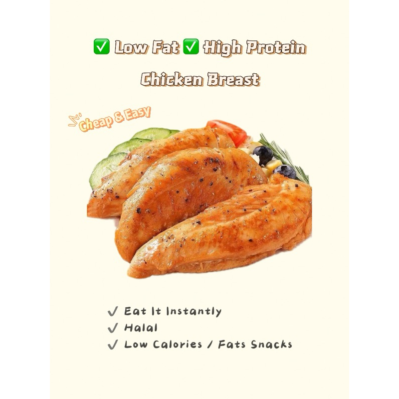 Lazy High Proteins Low Fats and Calories Chicken Breast For Gym懒人高蛋白低脂鸡胸肉健身福音