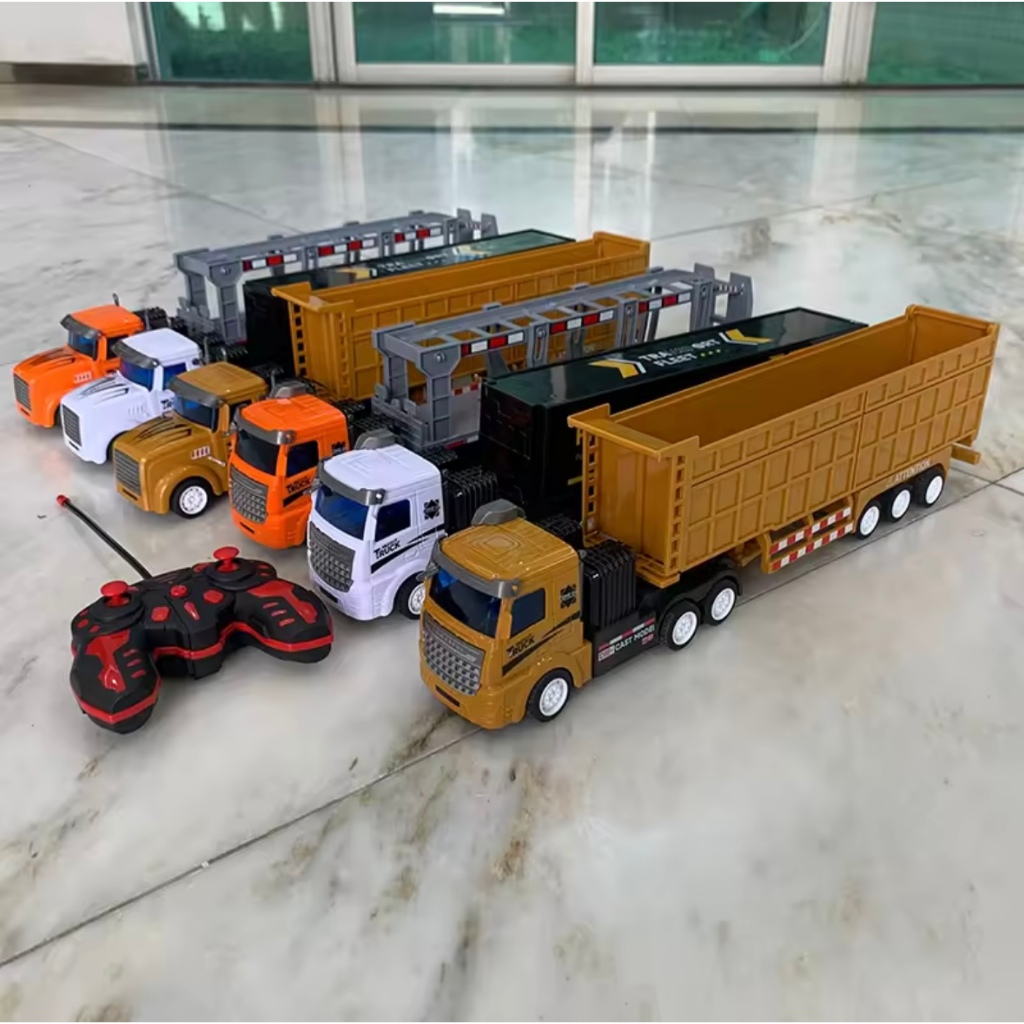 LA011-1 RC Truck Detachable Trailer Truck 1:32 Scale Remote Control Container Dump Truck Transporter