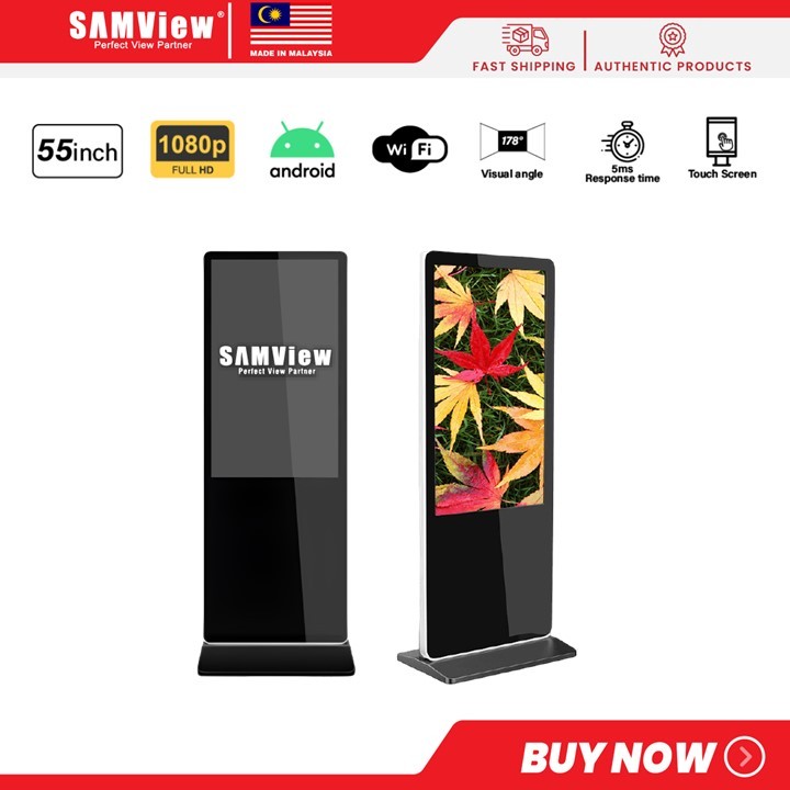 SAMView Digital Kiosk Display 55 Inch Digital Touch Screen Advertisement Display