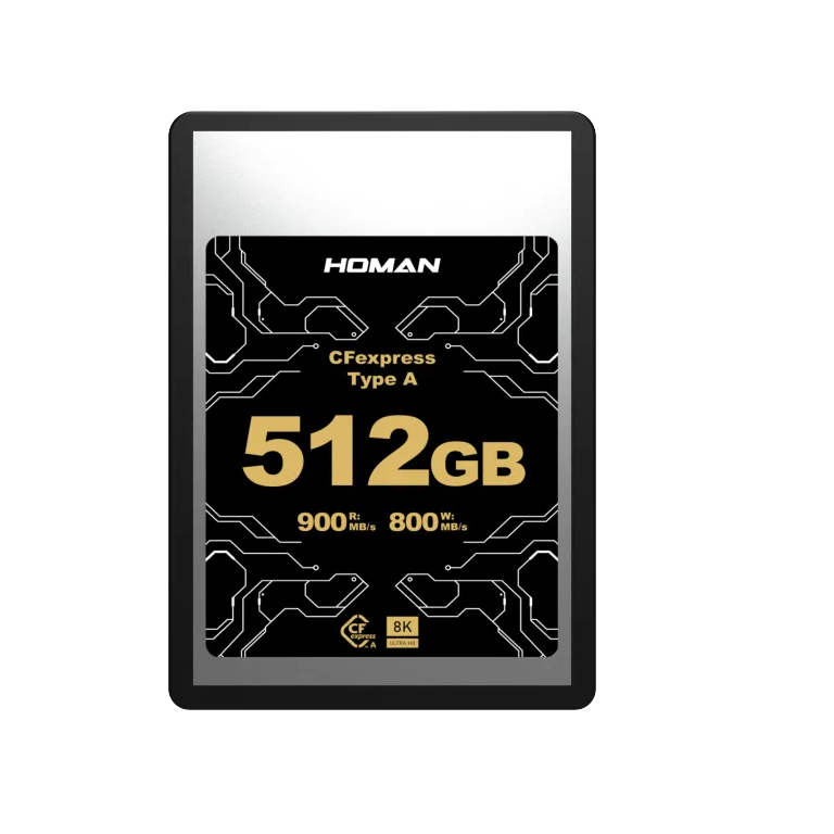 HOMAN CFEXPRESS CARD TYPE-A MEMORY CARD FOR FULL HD, 8K+ AND ROW VIDEO/PHOTO AND SUPERCRUISE -256GB 