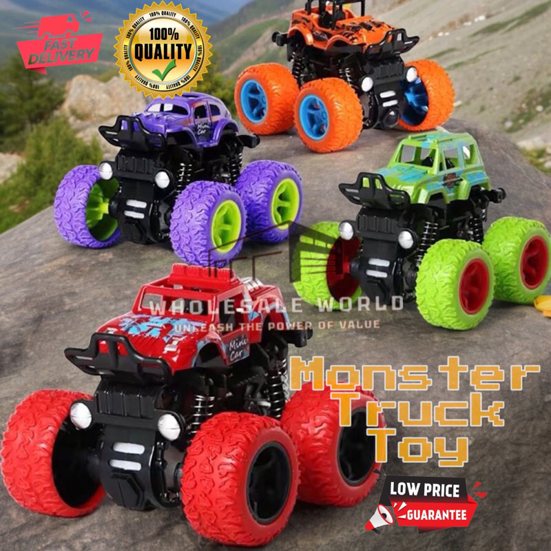(READY STOCK) Monster Truck Vehicle Mountain Car Toy Baby Kids Children 4WD Heavy Duty Toy for student & friends