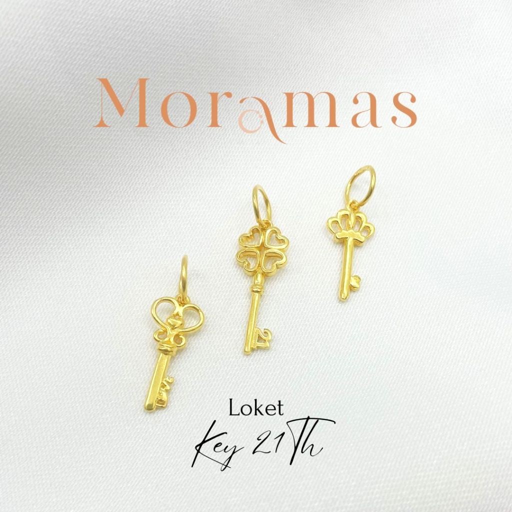Moramas Fashion KEY Pendant 916 Gold/ Loket KUNCI Fesyen Emas 916/ 精美钥匙吊坠916金