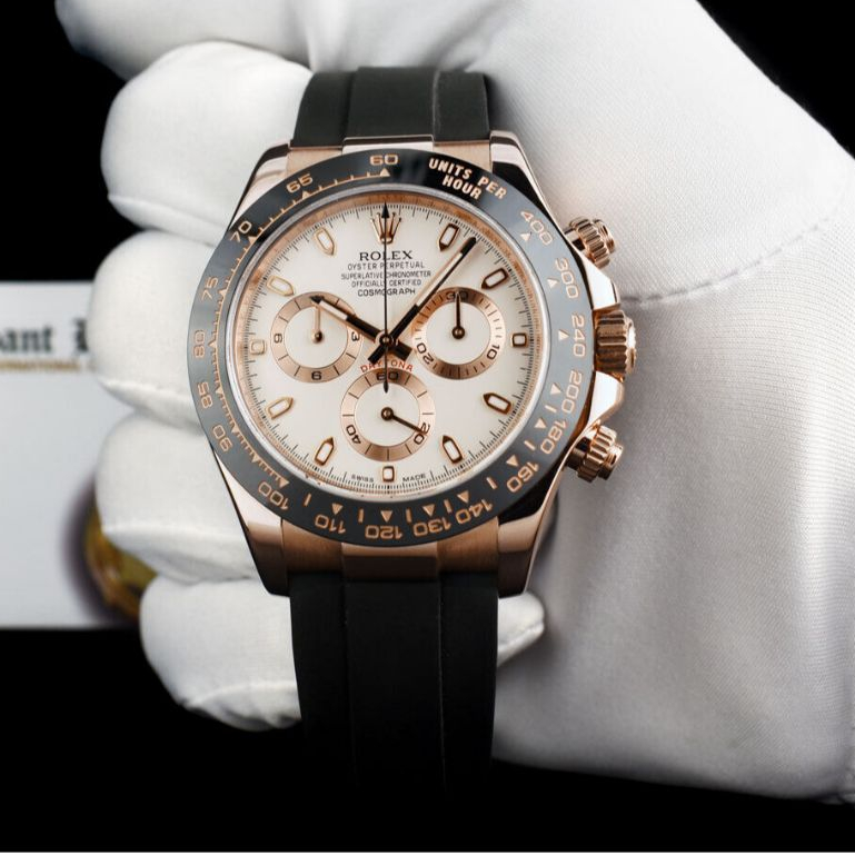 [ White Gold ]Best Quailty Rx_Cosmograph_Daytona_Oyester Function Automatic Strep Ori Rubber Men Jm Lelak Box Ori