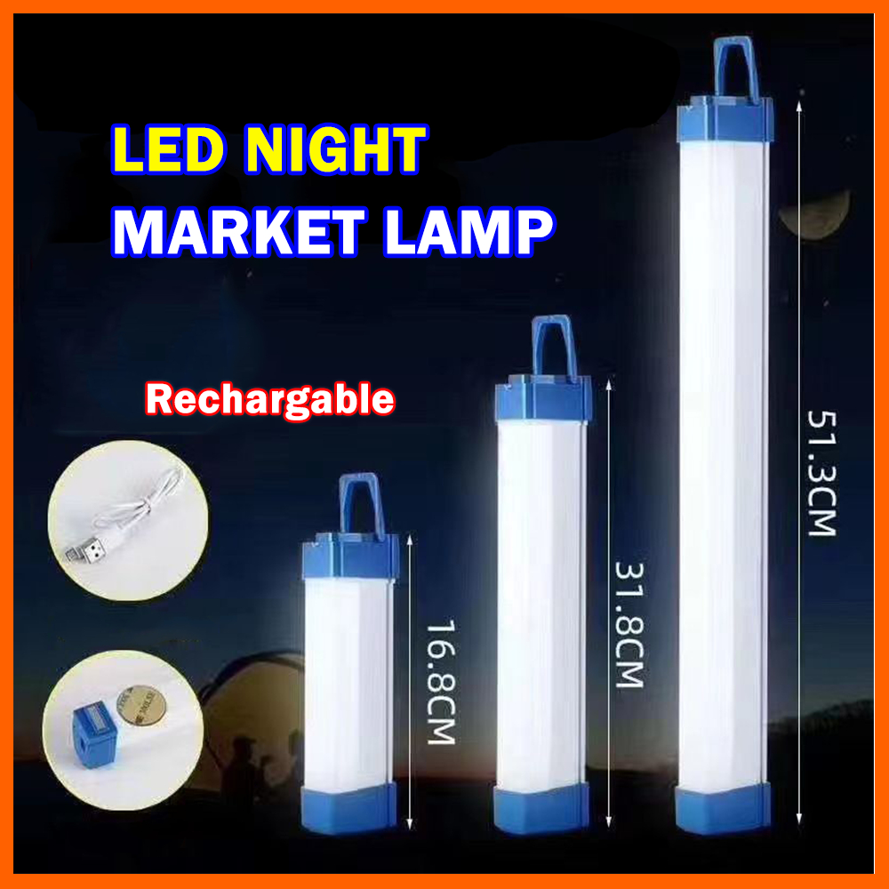 30/50/80W Led Night Light Portable Usb Rechargeable Nightlight Emergency Outdoor Lighting Camping Lamp 17/32/52cm Tube