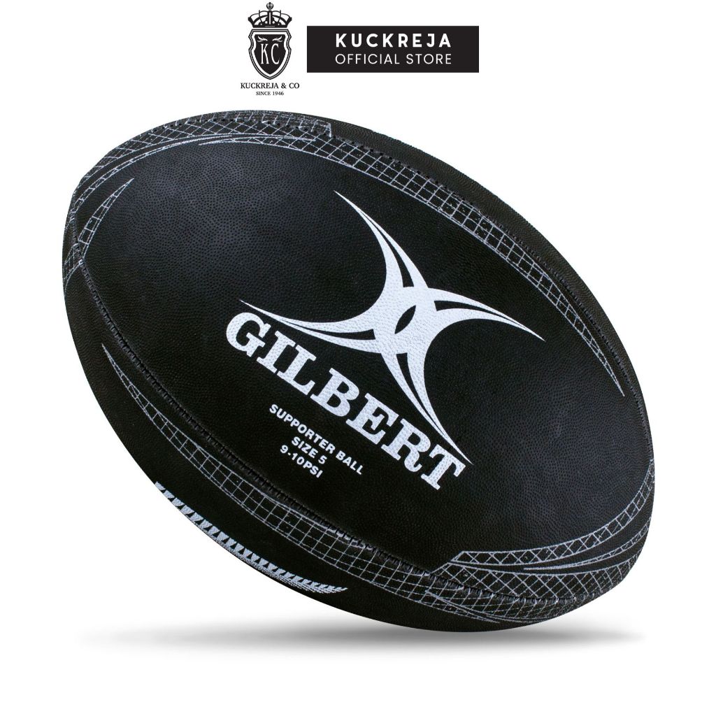 Gilbert All Blacks Supporter Rugby Ball (Size 5, 4)