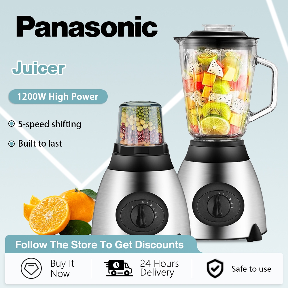 Panasonic Juice Blender Large Capacity Multi-Functional Ice crusher 5 Speed Variable Speed Fruit Blender