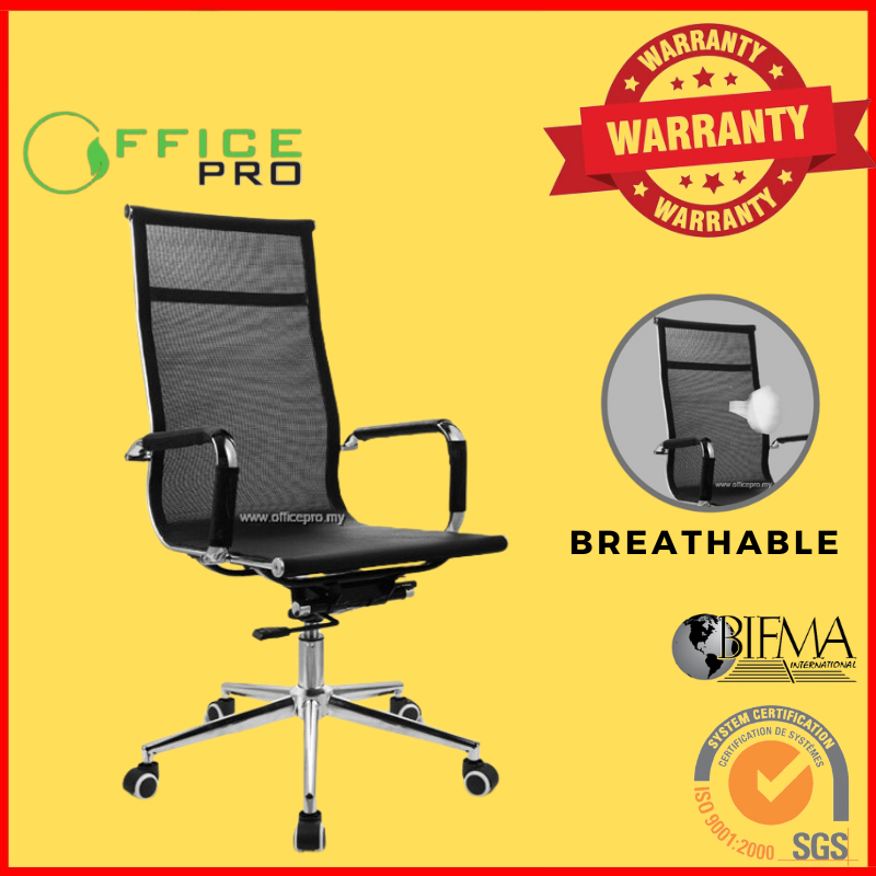 Hot Chair Ready Stock LEO Eames Ergonomic Highback Mesh Chair l IPZD-533A I OFFICE PRO