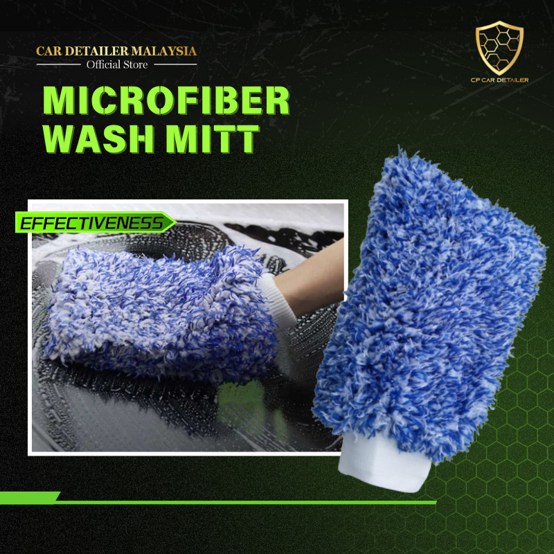 【CAR Detailer】【Microfiber Car Wash Mitt】REDUCE 70% SWIRL MARKS Car Wash Accessories Car Detailing
